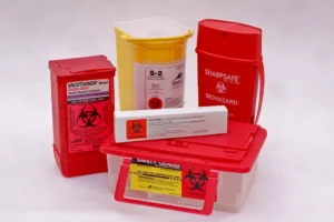 Biohazard Waste Bins and Sharps Containers
