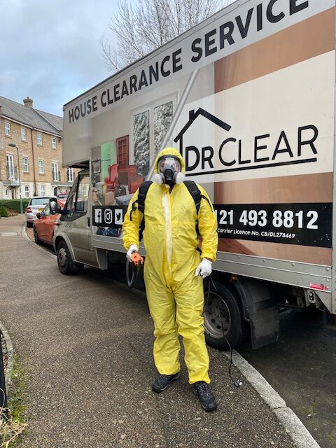 DrClear clearance team on site at a West Midlands property